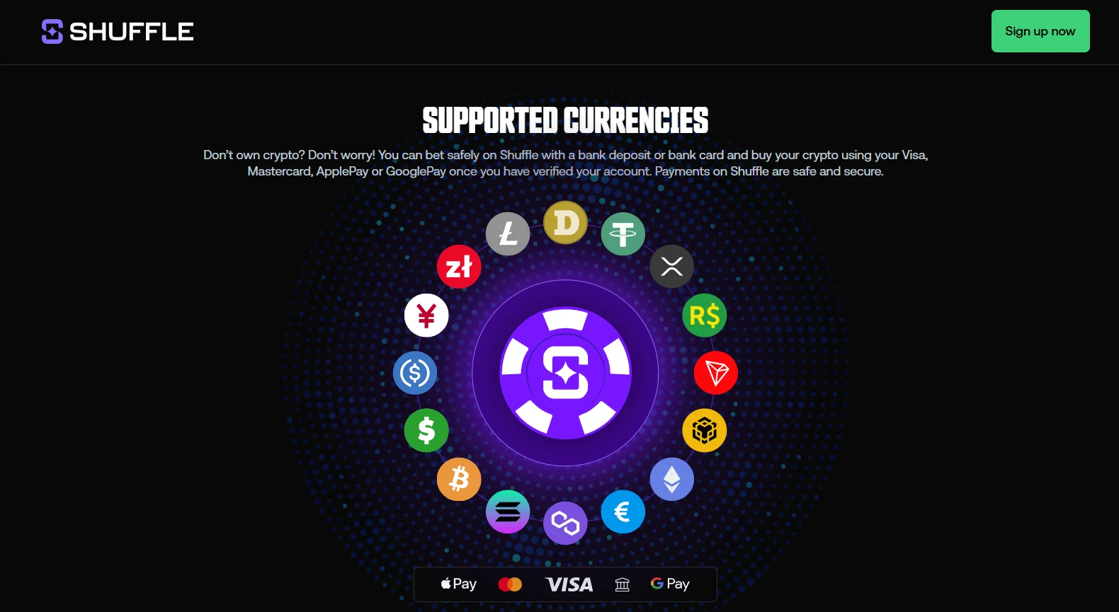 supported tokens and networks