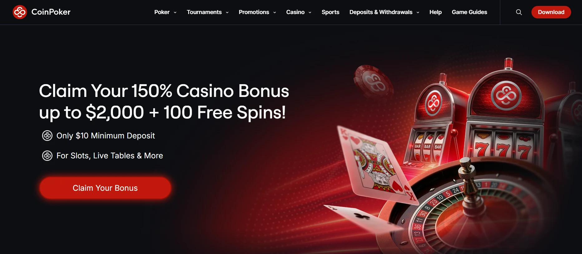 COINPOKER welcome bonus